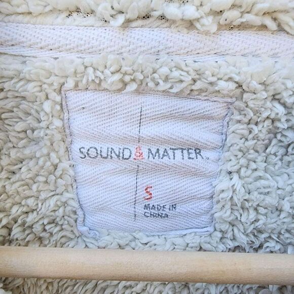 Sound & Matter Women's Purple Shearling Lined Moto Style Jacket Size Small - Picture 3 of 5
